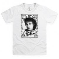 Official Bob Dylan Kid\'s T Shirt - The Times Portrait