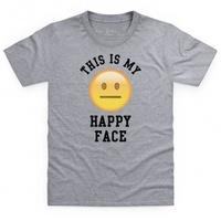 Official Two Tribes This Is My Happy Face Emoji Kid\'s T Shirt