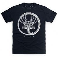 Official Alien: Covenant Facehugger Circle Graphic T Shirt