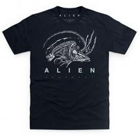 Official Alien: Covenant Xenomorph Warrior Upper Torso T Shirt