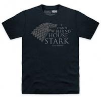 Official Game Of Thrones Stand Behind House Stark T Shirt