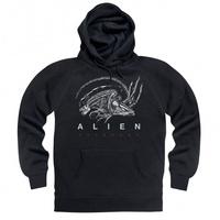 official alien covenant xenomorph warrior upper torso hoodie