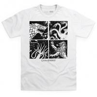 Official Game Of Thrones Sigils Monochrome T Shirt
