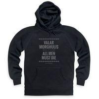 Official Game of Thrones - Valar Morghulis Hoodie