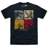 Official Game Of Thrones Sigils Colour T Shirt
