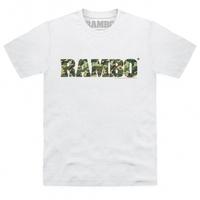 Official Rambo Camo Logo T Shirt