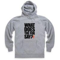 official what does the fox say text hoodie