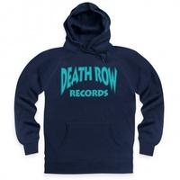 Official Death Row Records Block Blue Logo Hoodie