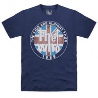 Official The Who T Shirt - Kids Are Alright Tour 1989