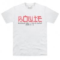 Official David Bowie Tokyo Japan White T Shirt