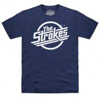 official the strokes white logo magna t shirt