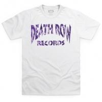 Official Death Row Records Logo Purple Camo T Shirt