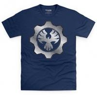 Official Gears of War 4 Metallic COG Emblem T Shirt