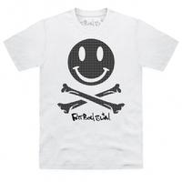 Official Fatboy Slim Smiley Skull T Shirt