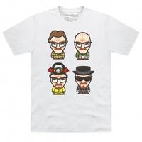 official breaking bad four faces t shirt