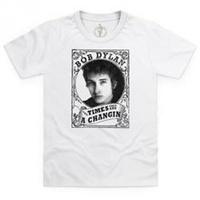 Official Bob Dylan T Shirt - The Times Portrait