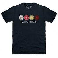 official game of thrones houses t shirt