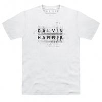 Official Calvin Harris - White Logo T Shirt