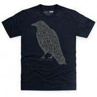 Official Game Of Thrones Black Crow T Shirt