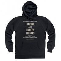 Official Game Of Thrones I Know Things Quote Hoodie