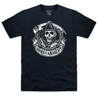 official sons of anarchy reaper banner dark t shirt