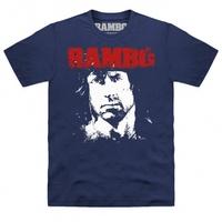 Official Rambo Head Shot T Shirt