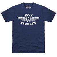 Official Iggy Pop Stooges Logo T Shirt