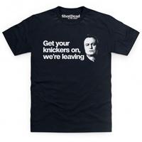 Official Gene Hunt Get Your Knickers On T Shirt