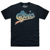 official epic records t shirt classic logo dark