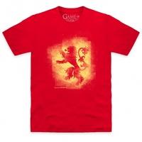 official game of thrones lannister sigil spray t shirt