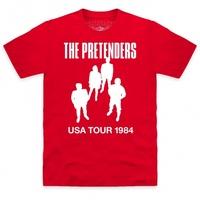 official the pretenders usa tour 1984 t shirt