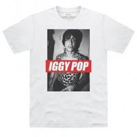 official iggy pop t shirt leopard print top