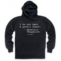 Official Game of Thrones - Gentle Heart Quote Organic Hoodie