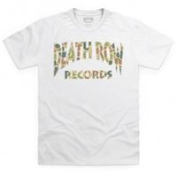 official death row records camo green logo t shirt