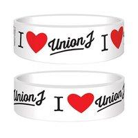 Official Union J Gummy Wristband - I Love Union J