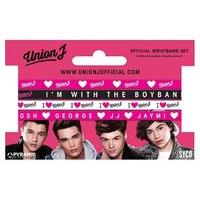 Official Union J Gummy Wristbands - Set Of 4