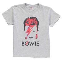 Official David Bowie T Shirt Junior Boys