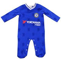 Official Chelsea Fc Baby Kit Sleepsuit/babygrow - 2016/17 Season (12-18m)