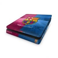 Official Barcelona FC PS4 Slim Console Skin and 2x Controller Skin Combo Pack