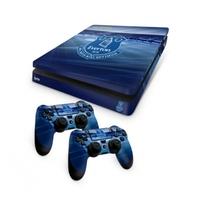 Official Everton FC PS4 Slim Console Skin and 2x Controller Skin Combo Pack