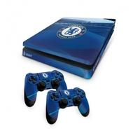 Official Chelsea FC PS4 Slim Console Skin and 2x Controller Skin Combo Pack