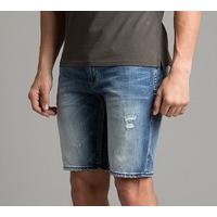 Officer Denim Distressed Short