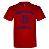 Official Fc Barcelona Camp Nou ~ Men\'s T-shirt ~ Cardinal Red (xx-large)