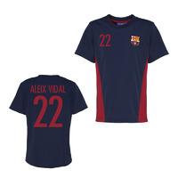 Official Barcelona Training T-Shirt (Navy) (Aleix Vidal 22)