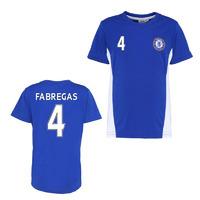 Official Chelsea Training T-Shirt (Blue) (Fabregas 4)