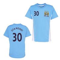 official man city training t shirt sky blue otamendi 30