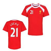 Official Liverpool Training T-Shirt (Red) (Lucas 21)