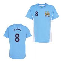 official man city training t shirt sky blue nasri 8