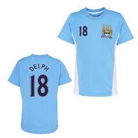 Official Man City Training T-Shirt (Sky Blue) (Delph 18)