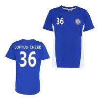 Official Chelsea Training T-Shirt (Blue) (Loftus-Cheek 36)